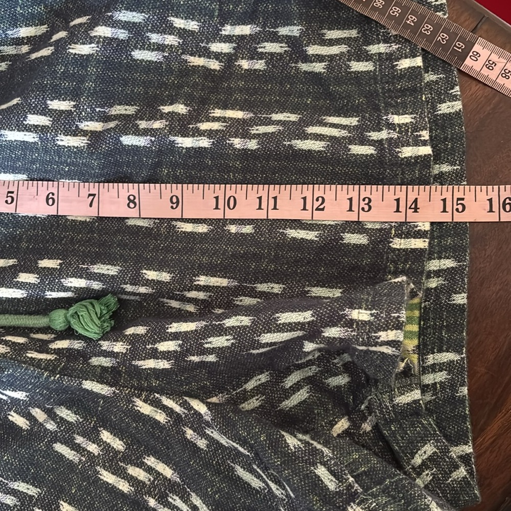 Aerie Jacquard High Waisted Short Green and Gray Drawstring Women’s Shorts XL - Picture 13 of 14